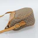 GUCCI Micro GG Shoulder Bag PVC Leather Beige Gold Tone 01 37 4001 Auth ep15391-3