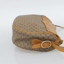 GUCCI Micro GG Shoulder Bag PVC Leather Beige Gold Tone 01 37 4001 Auth ep15391-4