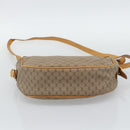 GUCCI Micro GG Shoulder Bag PVC Leather Beige Gold Tone 01 37 4001 Auth ep15391-5