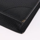 LOEWE Business Bag Leather Black Gold Tone Auth ep15399-15