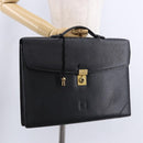 LOEWE Business Bag Leather Black Gold Tone Auth ep15399-24