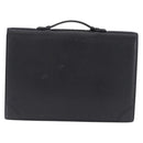 LOEWE Business Bag Leather Black Gold Tone Auth ep15399-2