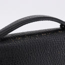 LOEWE Business Bag Leather Black Gold Tone Auth ep15399-3