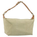 CELINE C Macadam Hand Bag Suede Beige Gold Tone Auth ep15402-1
