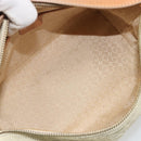 CELINE C Macadam Hand Bag Suede Beige Gold Tone Auth ep15402-11