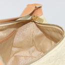 CELINE C Macadam Hand Bag Suede Beige Gold Tone Auth ep15402-20