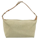 CELINE C Macadam Hand Bag Suede Beige Gold Tone Auth ep15402-13