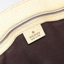 GUCCI GG Canvas Hand Bag Beige Bronze 124260 Auth ep15404-17