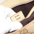 GUCCI GG Canvas Hand Bag Beige Bronze 124260 Auth ep15404-12