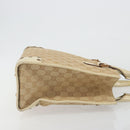 GUCCI GG Canvas Hand Bag Beige Bronze 124260 Auth ep15404-3