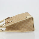GUCCI GG Canvas Hand Bag Beige Bronze 124260 Auth ep15404-4