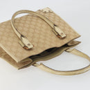GUCCI GG Canvas Hand Bag Beige Bronze 124260 Auth ep15404-6