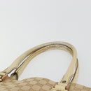 GUCCI GG Canvas Hand Bag Beige Bronze 124260 Auth ep15404-8