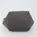 CELINE Big Bag Small Hand Bag Leather 2way Gray Silver Auth ep15408V-11