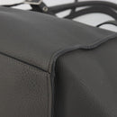 CELINE Big Bag Small Hand Bag Leather 2way Gray Silver Auth ep15408V-12
