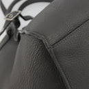 CELINE Big Bag Small Hand Bag Leather 2way Gray Silver Auth ep15408V-13
