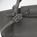 CELINE Big Bag Small Hand Bag Leather 2way Gray Silver Auth ep15408V-18
