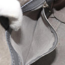 CELINE Big Bag Small Hand Bag Leather 2way Gray Silver Auth ep15408V-23
