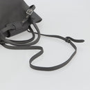 CELINE Big Bag Small Hand Bag Leather 2way Gray Silver Auth ep15408V-9