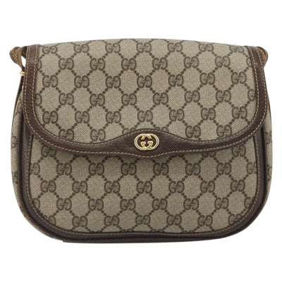 GUCCI GG Supreme Shoulder Bag PVC Leather Beige Gold 001 26 1070 Auth ep15411 - 0