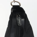 GUCCI Bamboo Hand Bag Nylon Black Silver Auth ep15413-10