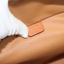 CELINE Macadam Vanity Cosmetic Pouch PVC Leather Brown Gold Tone Auth ep15416-15
