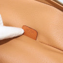 CELINE Macadam Vanity Cosmetic Pouch PVC Leather Brown Gold Tone Auth ep15416-19