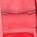 CELINE Horizontal Cabas Tote Bag Leather Red Gold Tone Auth ep15417-16