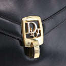 Christian Dior Shoulder Bag Leather Black Gold Tone Auth ep15419-17