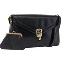 Christian Dior Shoulder Bag Leather Black Gold Tone Auth ep15419-1