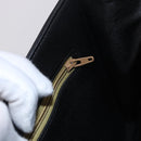 Christian Dior Shoulder Bag Leather Black Gold Tone Auth ep15419-23