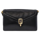Christian Dior Shoulder Bag Leather Black Gold Tone Auth ep15419-13