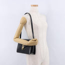 Christian Dior Shoulder Bag Leather Black Gold Tone Auth ep15419-31