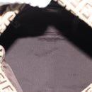 FENDI Zucchino Canvas Mamma Baguette Bag Beige Silver 8BR004 Auth ep15424V-10