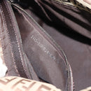 FENDI Zucchino Canvas Mamma Baguette Bag Beige Silver 8BR004 Auth ep15424V-12