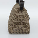 FENDI Zucchino Canvas Mamma Baguette Bag Beige Silver 8BR004 Auth ep15424V-3