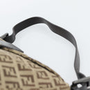 FENDI Zucchino Canvas Mamma Baguette Bag Beige Silver 8BR004 Auth ep15424V-8