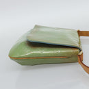 LOUIS VUITTON Monogram Vernis Thompson Street Baby Blue M91009 LV Auth ep15428-4