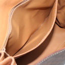 CELINE Macadam Hand Bag PVC Leather Brown Gold Tone Auth ep15431-22