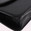 Christian Dior Chain Shoulder Bag Leather Black Gold Tone Auth ep15433-10