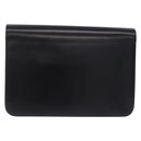 Christian Dior Chain Shoulder Bag Leather Black Gold Tone Auth ep15433-3