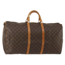 LOUIS VUITTON Monogram Keepall Bandouliere 60 Boston Bag M41412 LV Auth ep15434-1