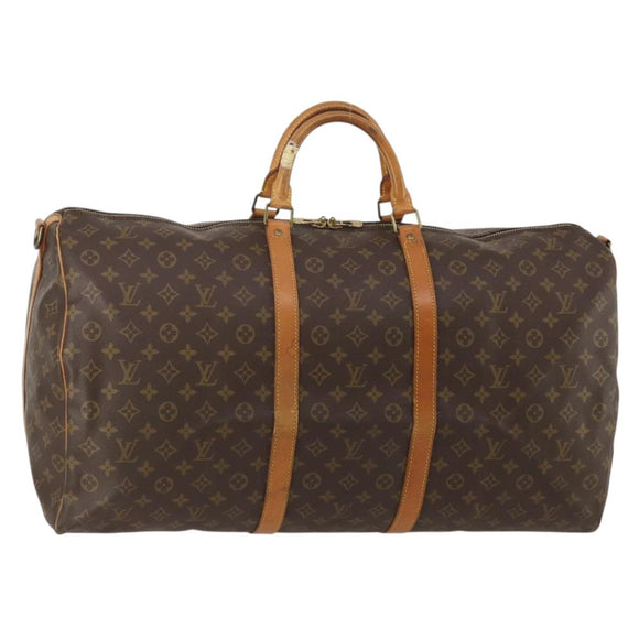 LOUIS VUITTON Monogram Keepall Bandouliere 60 Boston Bag M41412 LV Auth ep15434