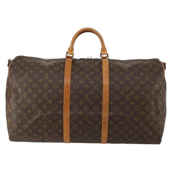 LOUIS VUITTON Monogram Keepall Bandouliere 60 Boston Bag M41412 LV Auth ep15434