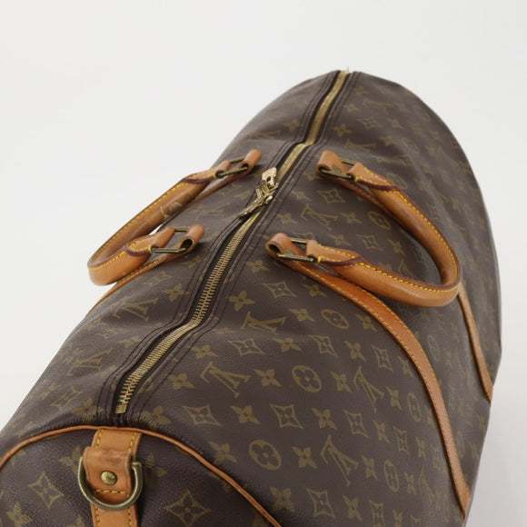 LOUIS VUITTON Monogram Keepall Bandouliere 60 Boston Bag M41412 LV Auth ep15434