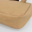 Christian Dior Trotter Tote Bag PVC Leather Beige Gold Tone Auth ep15436-10