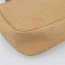 Christian Dior Trotter Tote Bag PVC Leather Beige Gold Tone Auth ep15436-11