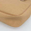 Christian Dior Trotter Tote Bag PVC Leather Beige Gold Tone Auth ep15436-12