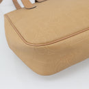 Christian Dior Trotter Tote Bag PVC Leather Beige Gold Tone Auth ep15436-13