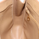 Christian Dior Trotter Tote Bag PVC Leather Beige Gold Tone Auth ep15436-17